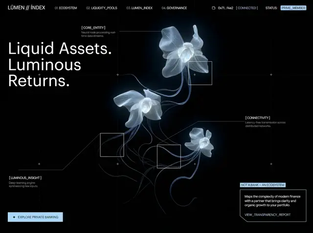 Aurex Finance — Fintech website design direction