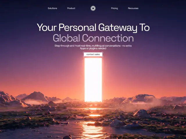 Global gateway — Communication website design direction
